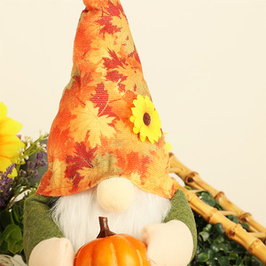 Nuovi Ornamenti a Forma di Zucca Senza Volto in Plastica per il Festival del Raccolto di Ringraziamento - Product Image 4