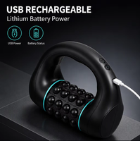 Masseur à rouleaux électrique compact et portable, 3 vitesses, rechargeable par USB, pour la récupération musculaire en profondeur, utilisation en voyage