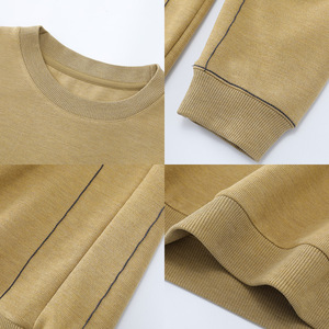 Pull épais à col rond pour homme, tricoté en grosse maille, coupe ample, manches longues, décontracté, thermique, en fibre acrylique, couleur unie, idéal pour l'automne/hiver - Product Image 4