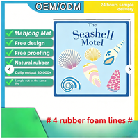 Tapis de table de mahjong personnalisable, imperméable, antidérapant, écologique et durable pour les jeux de poker et les jeux de société familiaux