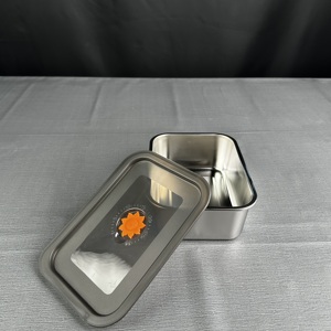 Boîte de rangement en acier inoxydable 316L sans BPA de haute qualité 2000ml avec couvercle pour la conservation du déjeuner à l'école de cuisine de bureau à domicile - Product Image 4