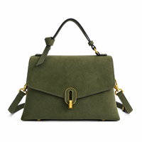 Sac à bandoulière en cuir véritable pour femme, design à rabat à sangle unique, portable, usage quotidien, fournisseur en gros ODM OEM personnalisé