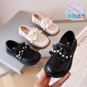 Chaussures d'école pour enfants en cuir antidérapantes à lacets, chaussures de cérémonie souples et tendance pour filles, chaussures Mary Jane pour tout-petits - Product Image 2