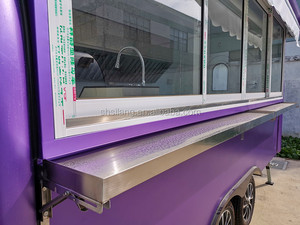 Rimorchio <span class=keywords><strong>Vintage</strong></span> Completamente Attrezzato per Cibo da Asporto, Camion BBQ in Acciaio Inossidabile - Product Image 2