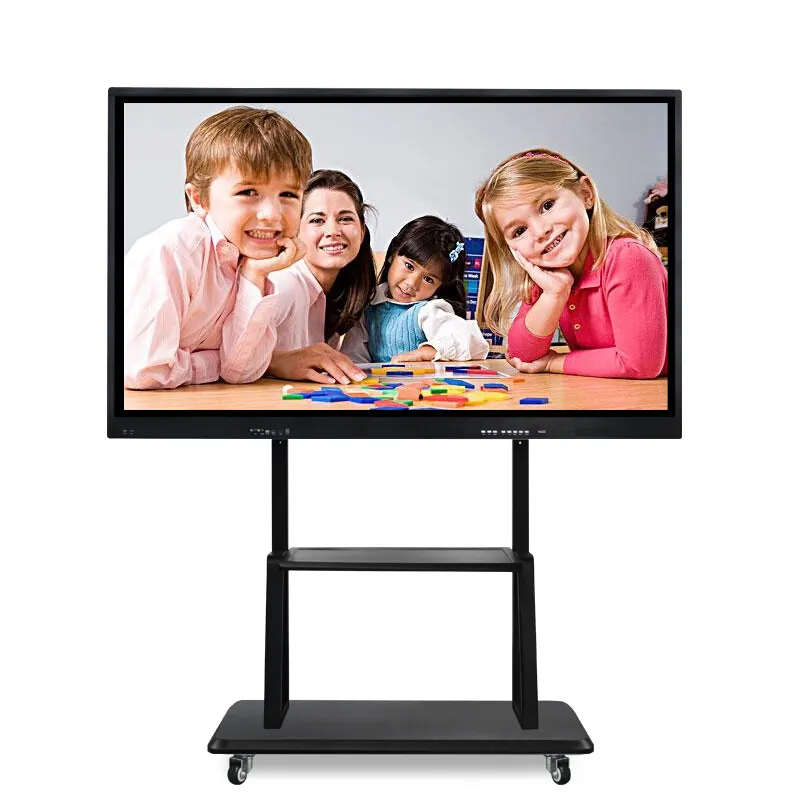 Monitor LCD interativo multitoque infravermelho de 55" 65" 86" Interface USB para Operação Android para educação em sala de aula e professores