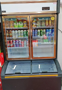 Congélateur et <span class=keywords><strong>réfrigérateur</strong></span> vertical à double température multifonctionnel pour les magasins de proximité |   Boisson, Fruit - Product Image 3