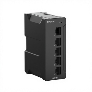 MT-EDS-105S Nuevo Switch Ethernet Industrial No Administrado de 5 Puertos 10/100Mbps LAN VLAN Capacidad de 1Gbps Carcasa de Plástico DIN - Product Image 1