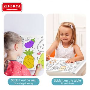 กระดาษม้วนระบายสีสำหรับเด็ก Zhorya OEM 3M สำหรับวาดภาพ ระบายสี ศิลปะติดผนัง ของขวัญสำหรับเด็ก - Product Image 5