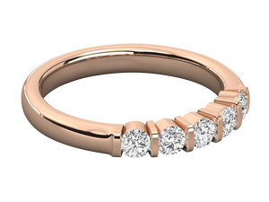 Anillo de Eternidad Personalizado, Joyería de Boda, Oro de 14K, Diamante de Laboratorio HPHT, Anillo de Compromiso, Anillo de Bodas para Mujer - Product Image 3