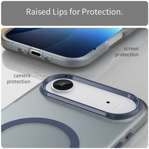 Funda de diseño de botón independiente para iPhone 17 Air TPU + PC híbrido a prueba de golpes arenado magnético fundas para teléfonos móviles - Product Image 4