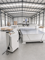 Routeur CNC à double broche 1325, 4x8, deux broches, machine de sculpture sur bois, refroidissement par air 6kW, commande DSP, directement de l'usine
