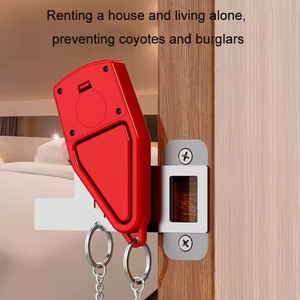 Cerraduras de enchufe de puerta de seguridad de metal de fácil instalación, dispositivo anticolisión para hoteles, niñas que viven solas, topes de puerta de apertura de puerta interior - Product Image 2