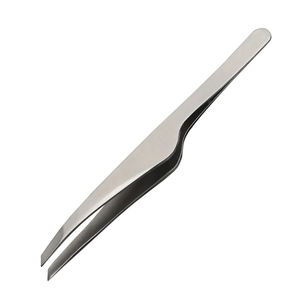 Pinzas de Cejas de Acero Inoxidable Inclinadas de Alta Precisión, Herramientas Profesionales para Depilación, Ligeras, Duraderas y Reutilizables - Product Image 1