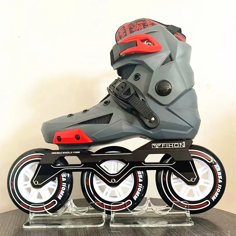 Profession elle Inline Kids Erwachsene blinken Rollschuhe Patines Speed Skates drei 3-Linien-Räder Inline-Skates