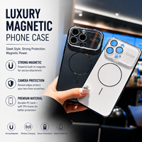 Nouvelle coque magnétique en verre pour iPhone 17 Air 16 15 Pro Max avec films de protection d'objectif en verre et accessoires pour téléphone