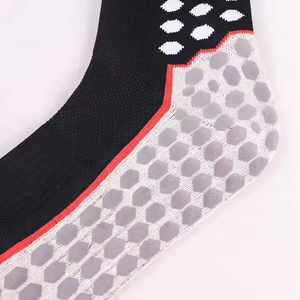 OEM Tube d'adhérence pour adultes avec logo personnalisé <span class=keywords><strong>Chaussettes</strong></span> de <span class=keywords><strong>rugby</strong></span> en polyester <span class=keywords><strong>antidérapantes</strong></span> pour le football Flocage Unisex Grip Crew Flock Soccer - Product Image 5
