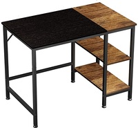 Bureau d'ordinateur pliable en forme de L CHICON CHOD05-L moderne et réglable - Bureau ergonomique professionnel en métal de haute qualité