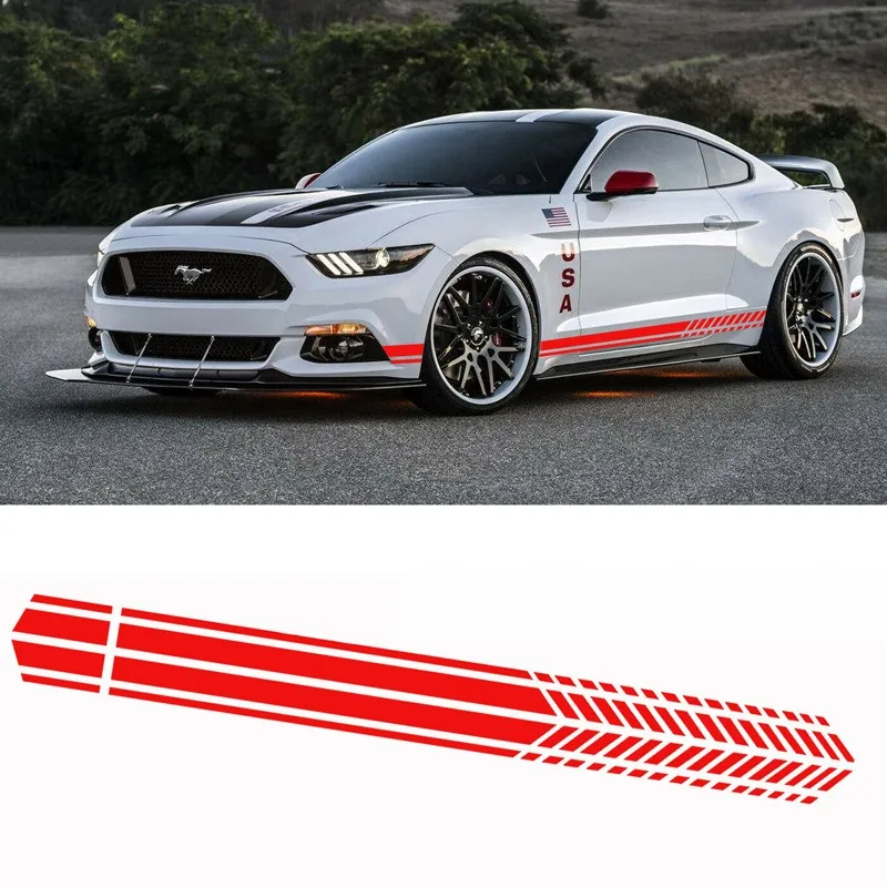 Factory Price Car Stickers Pair Racing Car Decoration Accessories Gadget Decals Auto Side Pickup Vehicle Graphic Decal