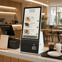 Kiosque de paiement commercial en métal personnalisé avec SDK, écran tactile, prise en charge multi-OS, affichage LED classé IP52, sur pied pour la vente au détail
