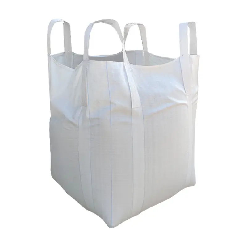 90x90x120 सेमी चीनी बैग 1500 किलोग्राम जंबो बैग पीपी सुपर बोरियां चावल, आटा, चीनी के लिए सफेद पीपी थोक बैग