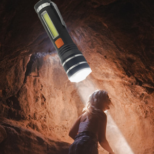 Lampe de poche portable en alliage d'aluminium multifonction P50 haute luminosité LED Cob lumière rouge longue portée longue durée pour l'extérieur - Product Image 2