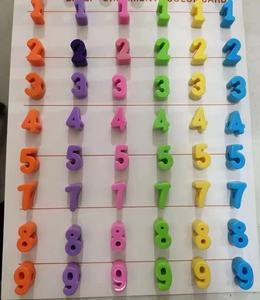 Chunky acrilico lettera perline in plastica per vari distanziatore di colore misto numero fai da te perline per creare collana e bracciale - Product Image 5