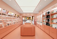 Idées de design d'intérieur pour magasins de cosmétiques commerciaux modernes et personnalisés Sundo, présentoirs en bois, kiosques de maquillage pour centres commerciaux