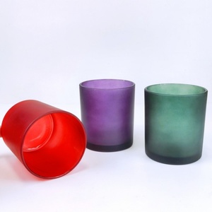 Frascos de Vidrio de Boca Ancha de Lujo Esmerilados Blancos de 8oz y 10oz al por Mayor con Logotipo Personalizado y Coloridos para Fabricación de Velas - Product Image 4