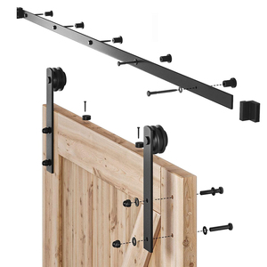 Matériel Flexion Conception Support Mural Fit Double En Bois Portes En Métal pliantes Coulissantes Grange Quincaillerie De Porte <span class=keywords><strong>Kit</strong></span> VT-17.026 - Product Image 5