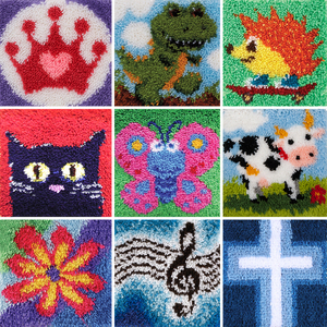 Bán Buôn Dành Cho Người Lớn Tự Làm Sợi Nghệ Thuật Và Thủ Công Vải Vải Chốt Móc Gối Kit Chốt Móc Thảm Kit - Product Image 5