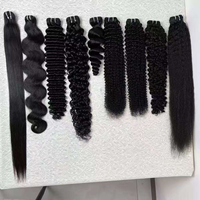 Extensions de cheveux humains vierges Remy vietnamiens bruts de 30 pouces, double trame, lisses, tissées à la machine