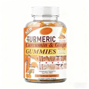 Vegan diakui Label pribadi diskon besar suplemen makanan Vegan organik kunyit Kurkumin kunyit jahe Gummies - Product Image 5