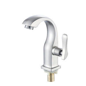 Grifo <span class=keywords><strong>de</strong></span> acero inoxidable para <span class=keywords><strong>lavabo</strong></span> <span class=keywords><strong>de</strong></span> baño, grifería <span class=keywords><strong>de</strong></span> aleación <span class=keywords><strong>de</strong></span> zinc en frío, montaje en frío, níquel, barato - Product Image 6