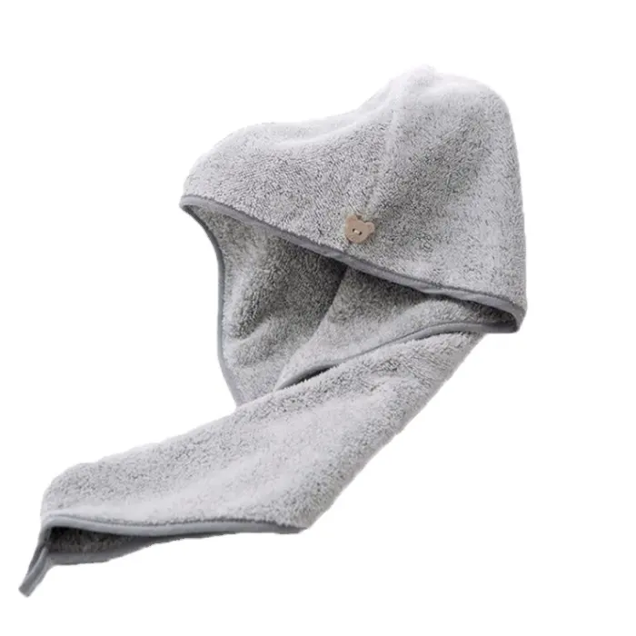 New Hair Towel,Strong Absorbent And Quick Drying,Bamboo Charcoal Fiber Dry Hair Towel