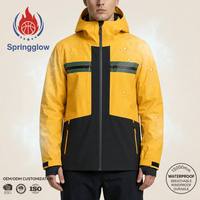 Veste d'extérieur imperméable réfléchissante pour homme avec logo personnalisé, 20000 mm, 3 couches, coupe-vent, haute visibilité, randonnée, coque, usine OEM