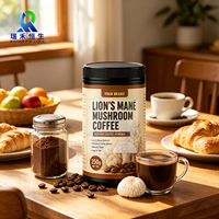 Complément alimentaire quotidien de qualité supérieure, fabriqué en usine OEM, pur et naturel, poudre de café aux champignons Lion's Mane