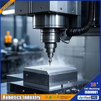 Pièces de robot en aluminium CNC personnalisées, composants d'usinage de précision pour les fabricants de robots industriels