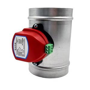 Baja tahan karat saluran bermotor peredam kontrol Volume udara aktuator listrik 51mm sampai 200mm katup pengkondisian ventilasi udara - Product Image 5