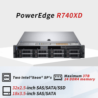 Professional Del PowerEdge R740xd 2U Rack AI Server Computer for GPU Deep Learning NAS Storage Cloud Virtualization Used Servers