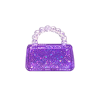 Jouet anti-stress souple et extensible en forme de sac à main à paillettes, jouet sensoriel pour adultes, gadget de bureau pour soulager l'anxiété