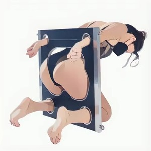 BDSM Menottes de fessier, Contrainte de hanche, Menottes de fixation forçée SM, Menottes, Liens en bois, Équipement sexuel, Livraison directe - Product Image 6
