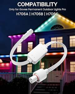 โมดูลไดรเวอร์เพิ่มสัญญาณเฉพาะสำหรับไฟภายนอกอาคารแบบถาวร Govee Pro H706A, H706B/C หม้อแปลงไฟฟ้ารองรับระยะสูงสุด 200 ฟุต - Product Image 2