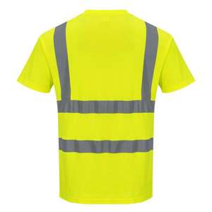 PORTWEST - S170YERXXL Camiseta amarilla de manga corta de algodón Comfort hi-vis-EAN 5036108268245 ROPA DE TRABAJO DE LA HI-VIS - Product Image 2