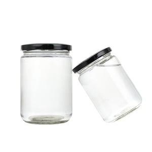 ขวดโหลแก้วใสปากกว้างพร้อมฝาปิด16oz, 300ml, <span class=keywords><strong>500ml</strong></span>, 1000ml ภาชนะกลมสำหรับเก็บในครัว - Product Image 5