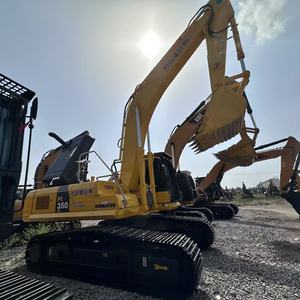 Used Komatsu PC350LC extended <b>track</b> excavator, a 35 ton heavy-duty hydraulic excavation equipment originally from Japan - Product Image 1