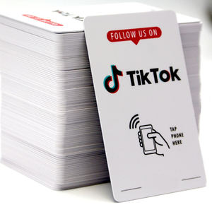 Carte de contact sans contact <span class=keywords><strong>YouTube</strong></span> <span class=keywords><strong>Tik</strong></span> <span class=keywords><strong>Tok</strong></span> Review Card N 213 215 216 avec puce NFC RFID - Product Image 4