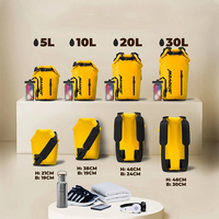 Sac à dos étanche unisexe 5/10/20/30L, sac à dos robuste personnalisé en PVC TPU à enroulement, sac à dos ultraléger sans couture, résistant aux éclaboussures