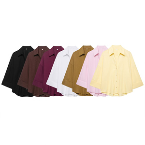 <span class=keywords><strong>Camicia</strong></span> da <span class=keywords><strong>donna</strong></span> 2025 autunno nuova moda <span class=keywords><strong>camicia</strong></span> di <span class=keywords><strong>lino</strong></span> a maniche larghe Casual a maniche lunghe con risvolto Versatile <span class=keywords><strong>camicia</strong></span> da <span class=keywords><strong>donna</strong></span> - Product Image 1