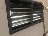 Fabrication directe produit aluminium intérieur réglable persienne ventiler pignon évent volets pour climatiseur