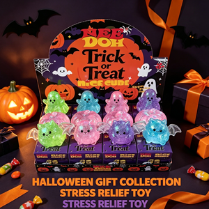 Nouveau jouet anti-stress d'Halloween, phosphorescent, fantôme, citrouille, chauve-souris, en maltose, jouet sensoriel amusant pour la décompression, idéal pour les cadeaux de fête - Product Image 5